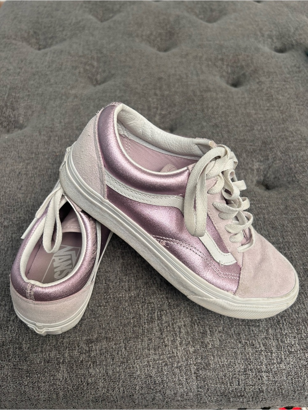 Vans Women’s Metallic Pink Old Skool Sneakers